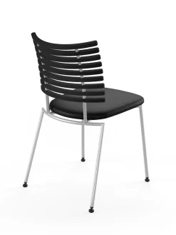 Tiger Stol, sort læder fra Naver Collection