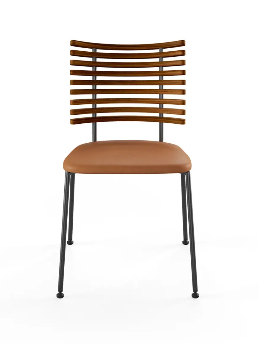 Tiger Stol, sort læder fra Naver Collection