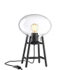 U4 Hiti Bordlampe, klart glas/sort eg fra FDB Møbler
