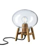 U6 Mini Hiti Bordlampe, klart glas/eg fra FDB Møbler