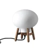U6 Mini Hiti Bordlampe, opalt glas/valnød fra FDB Møbler