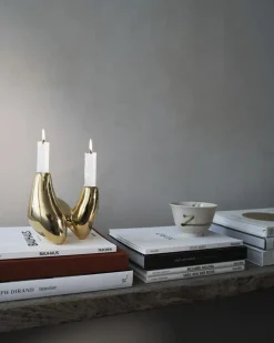 Unity Candleholder, gold fra Hein Studio