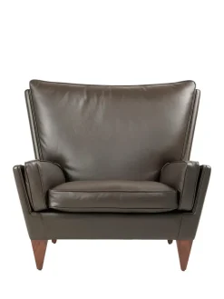V11 Lounge Chair, smooth leather cream fra GUBI