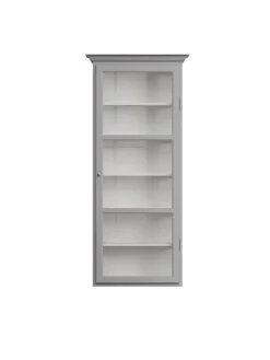 Væghængt Vitrineskab Classic V4, hvid fra Lindebjerg Design