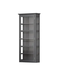 Væghængt Vitrineskab N4, dark blue fra Lindebjerg Design