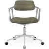 VIPP453 Swivel+ Chair m/hjul, bosco grøn læder fra Vipp