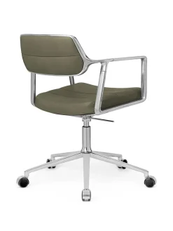 VIPP453 Swivel+ Chair m/hjul, dark sand tekstil fra Vipp