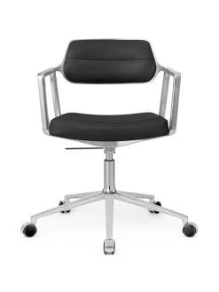 VIPP453 Swivel+ Chair m/hjul, dark sand tekstil fra Vipp