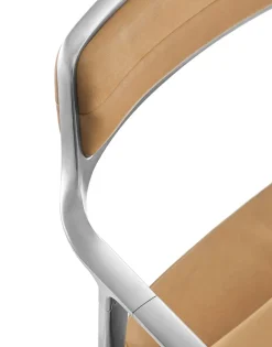 VIPP452 Swivel Chair m/sort stel & hjul, sort læder fra Vipp