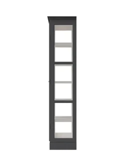 Vitrineskab Classic V2, antracit fra Lindebjerg Design