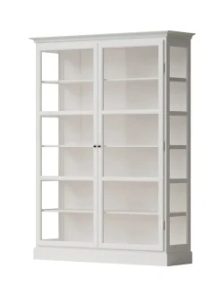Vitrineskab Classic V2, hvid fra Lindebjerg Design