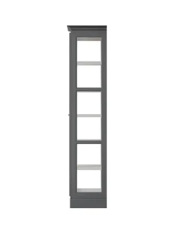 Vitrineskab Classic V1, lys grå fra Lindebjerg Design