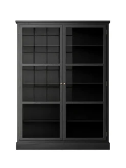 Vitrineskab N2, dark oak fra Lindebjerg Design