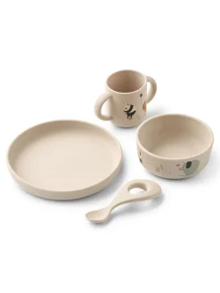 Vivi Printed Tableware Set, circus/sandy fra Liewood