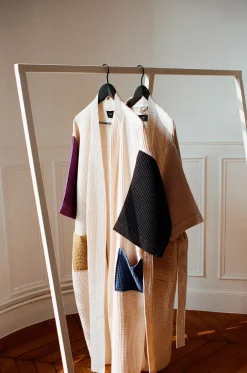 Waffle badekåbe, glacier multi fra Hay