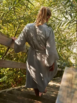 Waffle Badekåbe, grå fra Hay