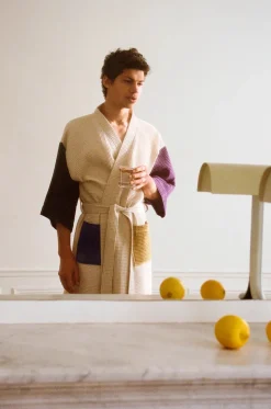 Waffle Badekåbe, sky blue fra Hay