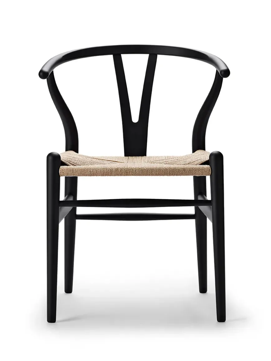 Y-stol CH24 Soft Black af Hans J. Wegner