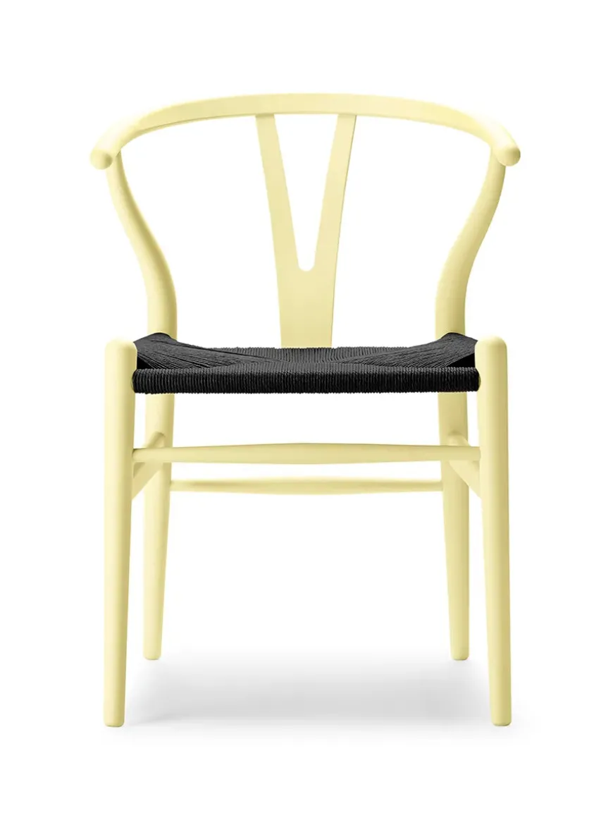 Y-stol CH24 Soft North Sea med sort flet af Hans J. Wegner