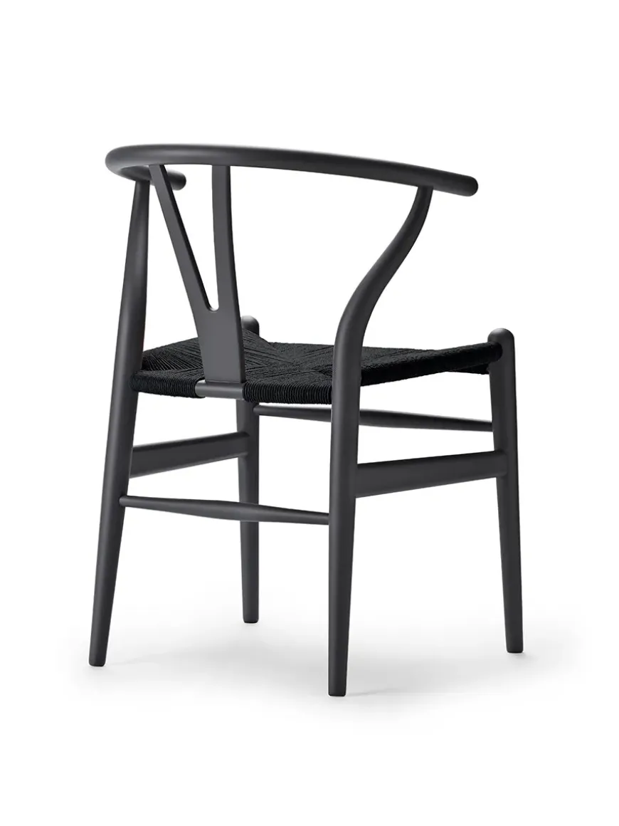 Y-stol CH24 Soft North Sea med sort flet af Hans J. Wegner