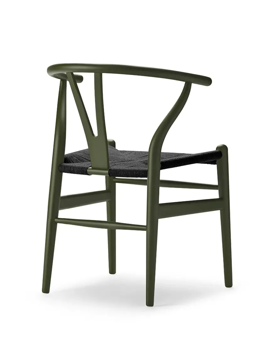 Y-stol CH24 Soft North Sea med sort flet af Hans J. Wegner