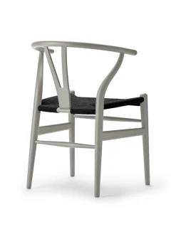 Y-stol CH24 Soft North Sea med sort flet af Hans J. Wegner